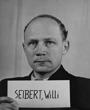 Defendant Willi Seibert at the Einsatzgruppen Trial